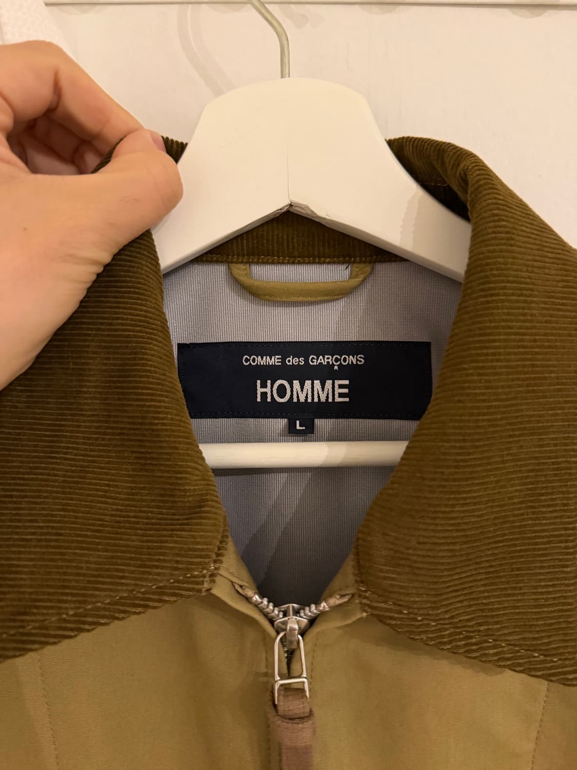 꼼데가르송옴므 25fw 코듀로이칼라 트리플레이어 트러커쟈켓 L 상품이미지7