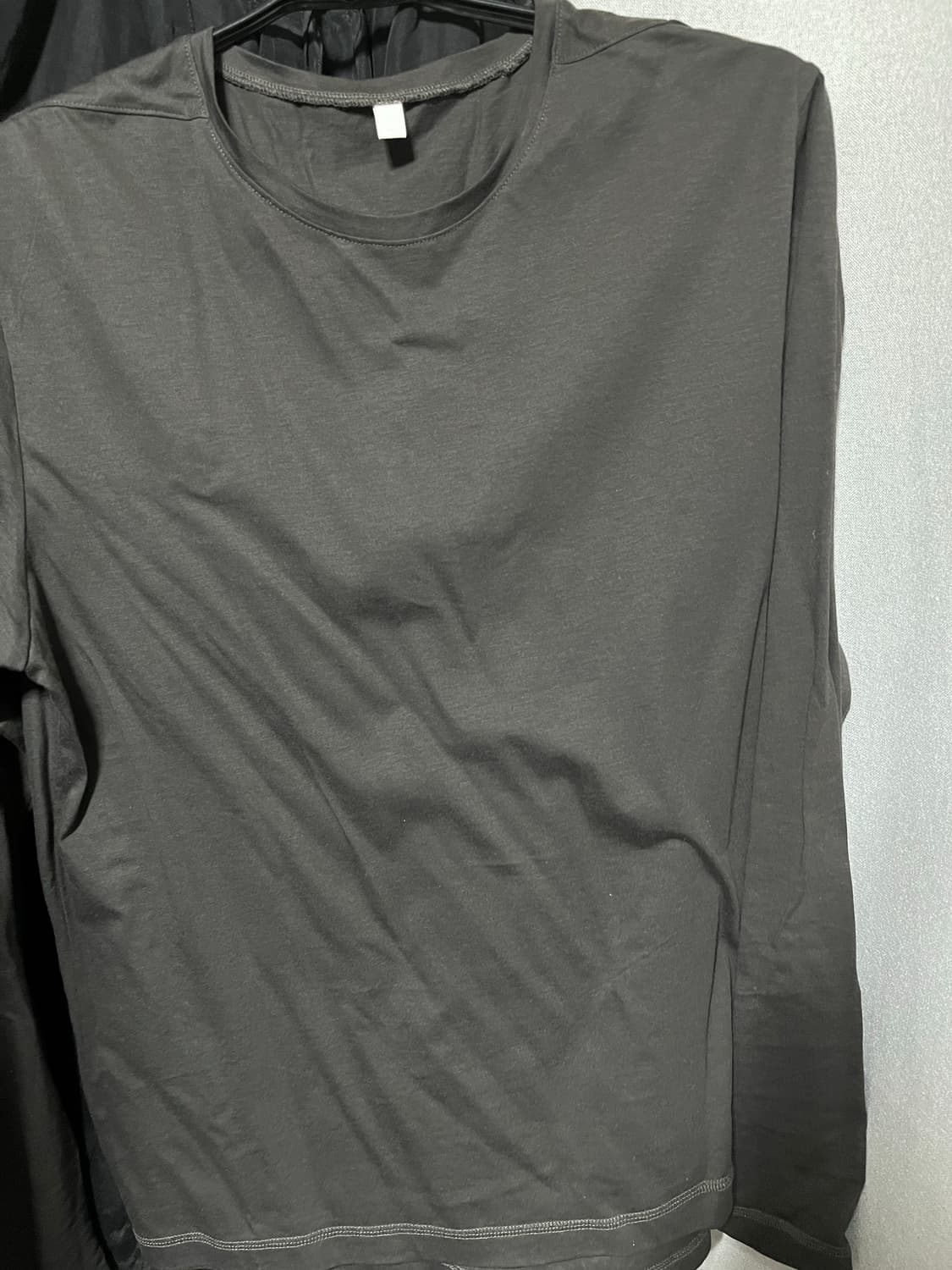 (2) Les pin long sleeve 핀 롱슬리브 챠콜브라운 상품이미지2