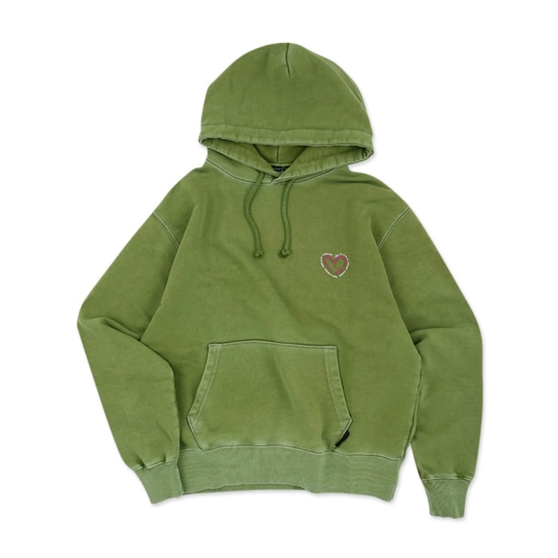 엔더슨벨 하트 플라워 오버다이 후드티 M 상품이미지3