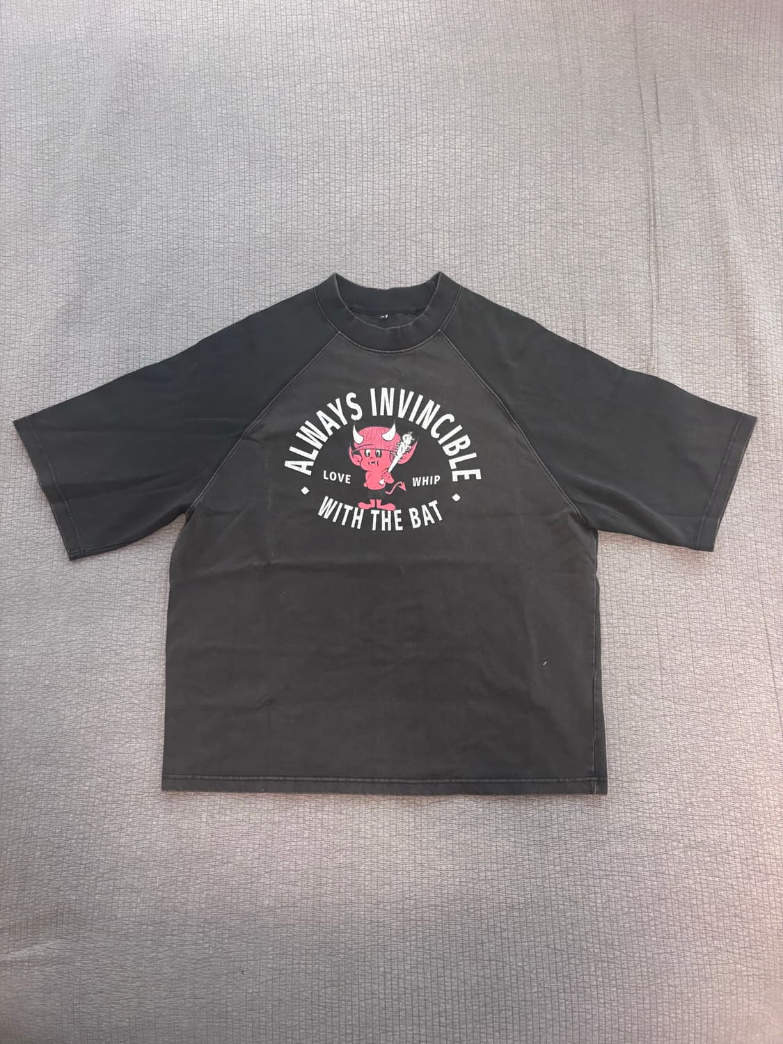 폴리테루 1/2 그래픽 레글런티셔츠 베이비데빌 3 상품이미지1