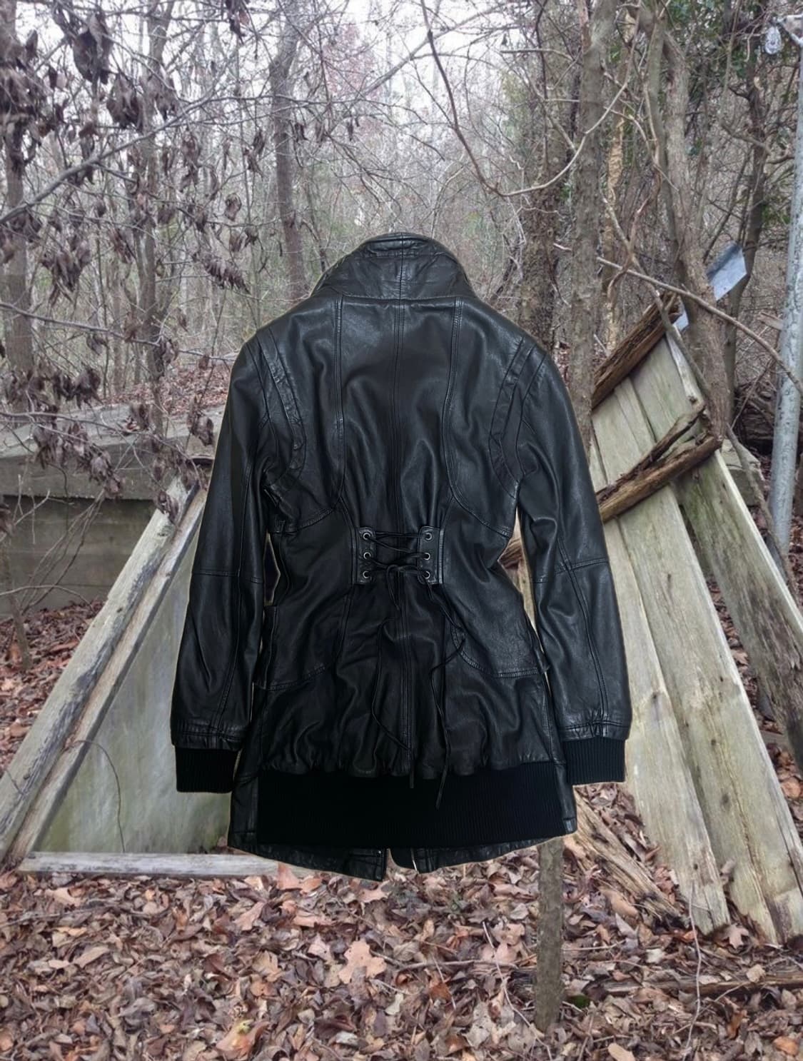 00s Vintage sheepskin leather coat 상품이미지2