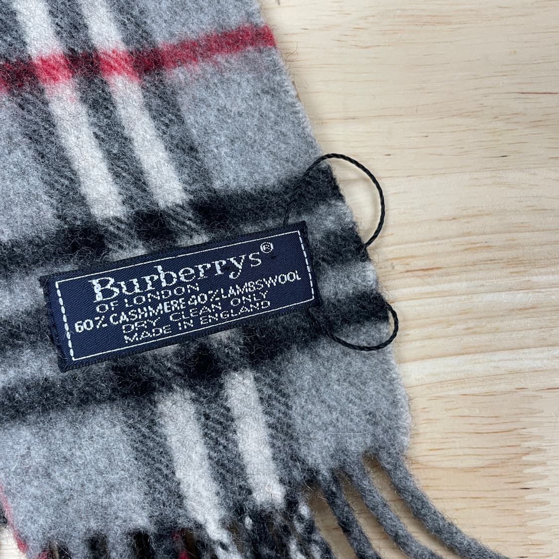 버버리 정품 캐시미어 램스울 머플러 그레이 상품이미지3