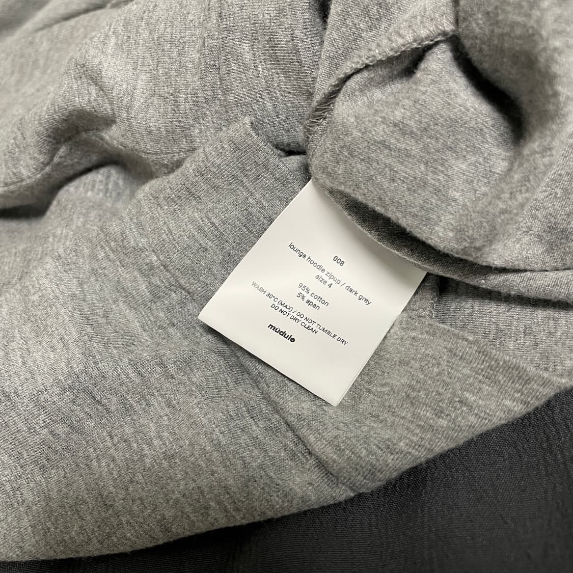 lounge hoodie zip grey 4 상품이미지4