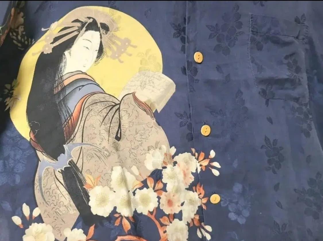 LalaKai 빈티지 오리엔탈풍 하와이안셔츠 상품이미지3