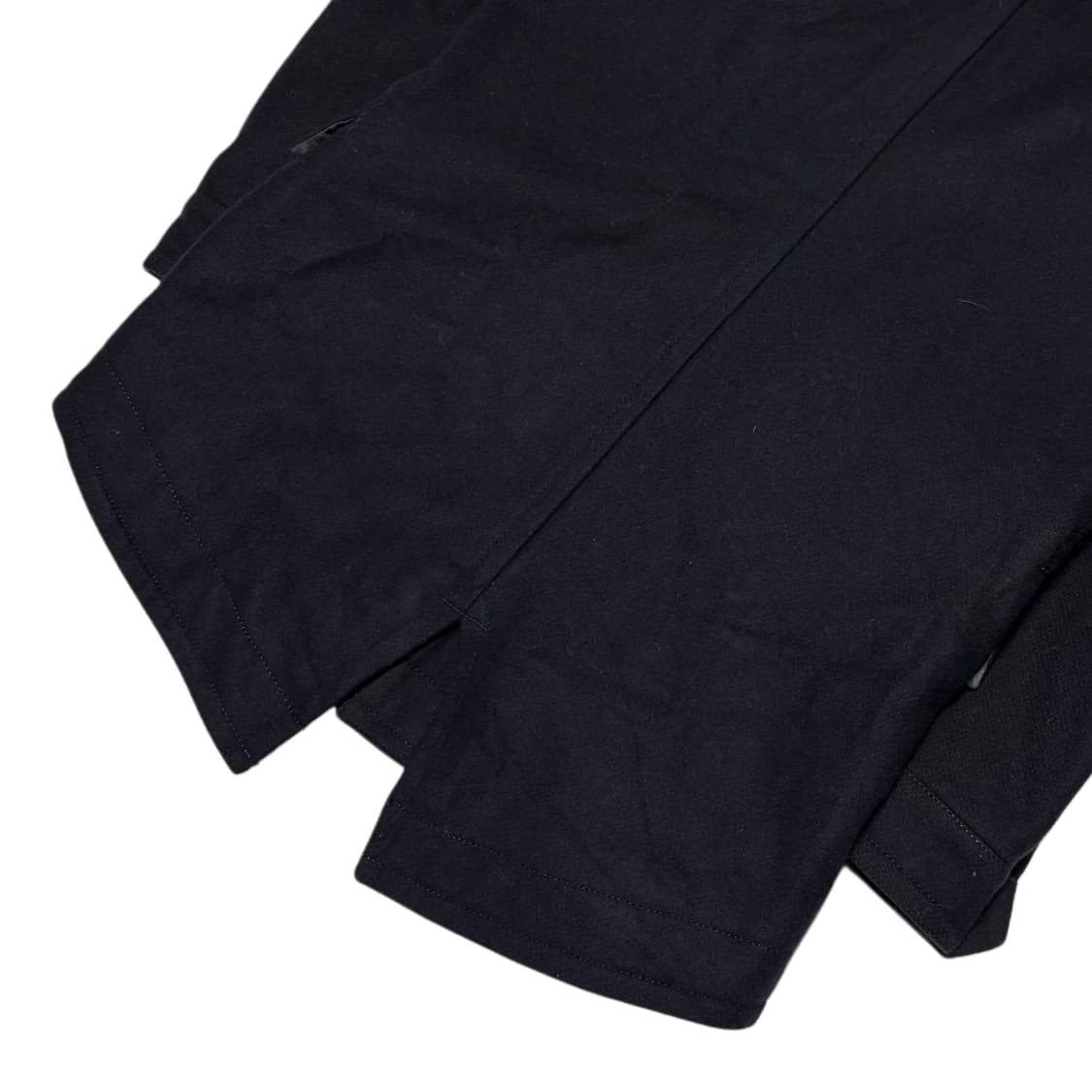 custom culture navy hoodie wool coat 상품이미지6