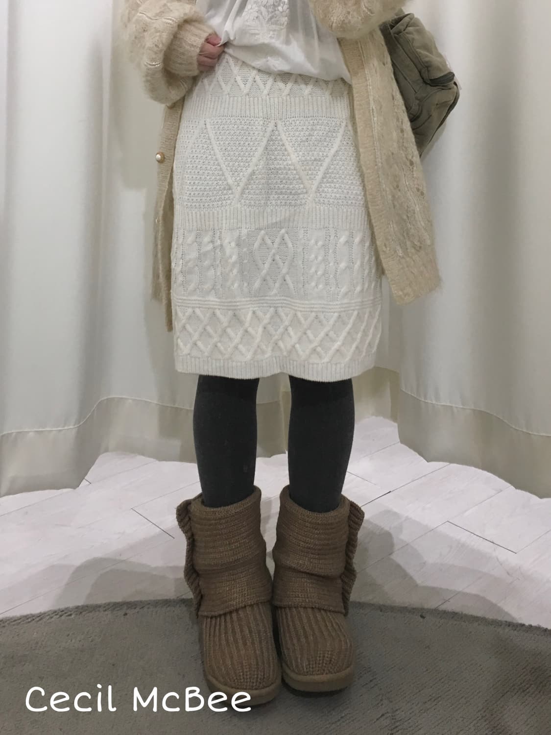 세실맥비 니트 미디 스커트 상품이미지1