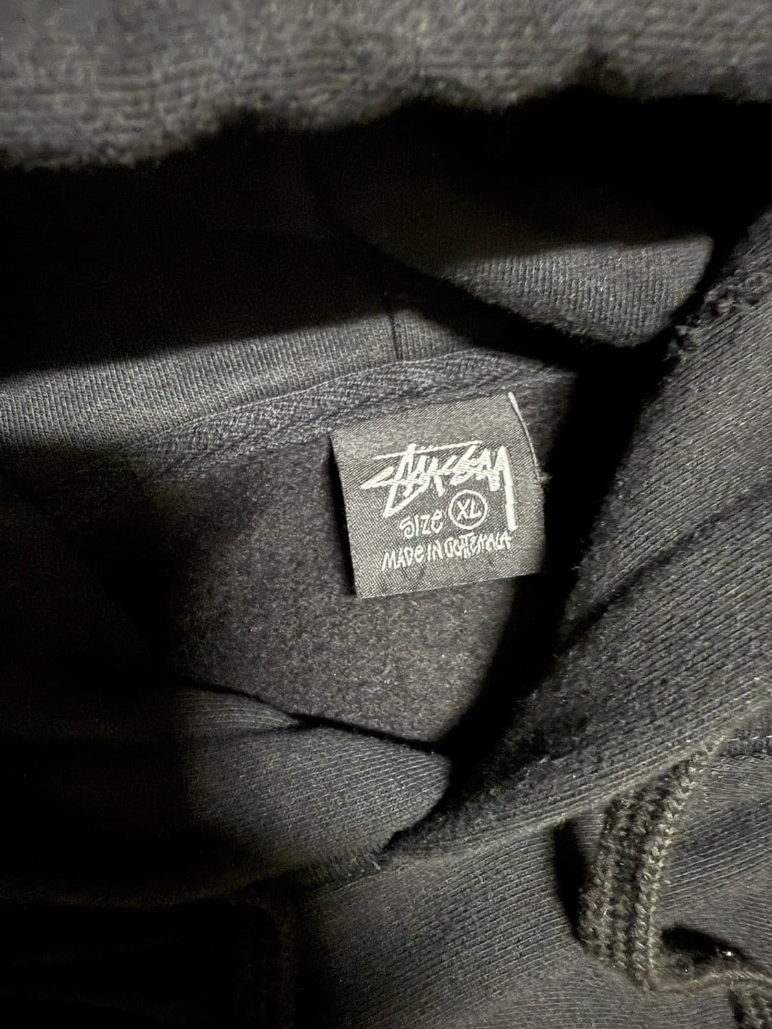 스투시 블랙 후드티 xl 상품이미지2