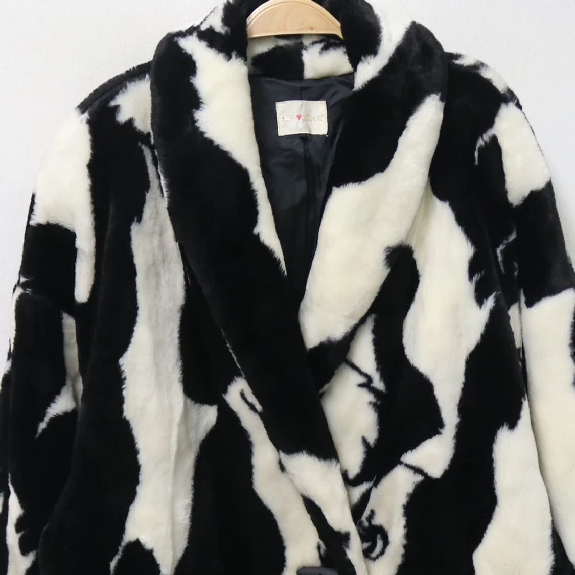 90'S RARE VINTAGE MISS HEART 퍼코트 62261 상품이미지4