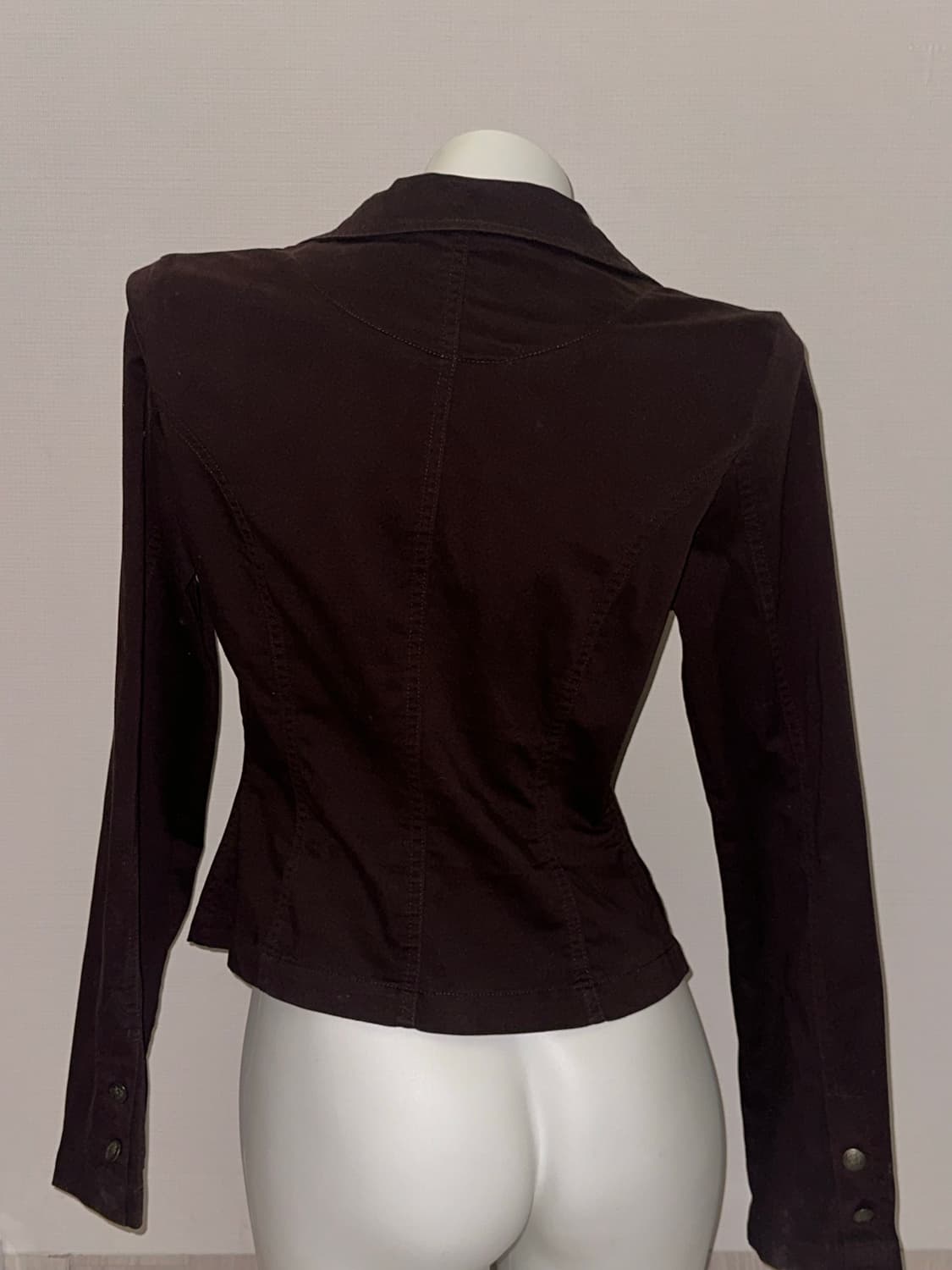 다크 브라운 포켓 슬림핏 숏 자켓 상품이미지3