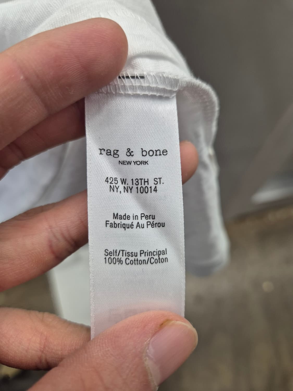 Rag & Bone V넥 기본 티셔츠 화이트 S 상품이미지6