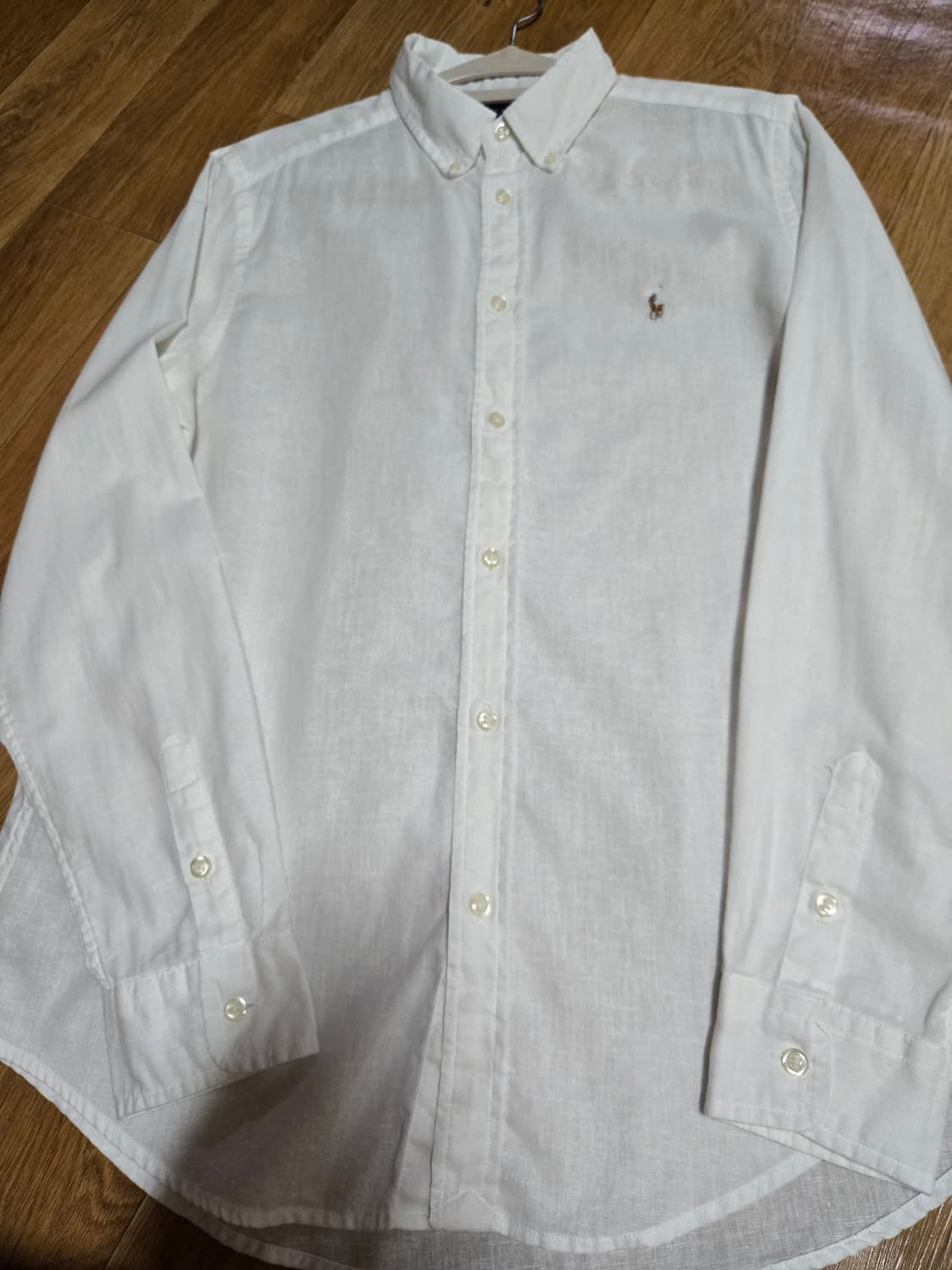 폴로 랄프로렌 여성 신형 린넨 화이트 셔츠 상품이미지4
