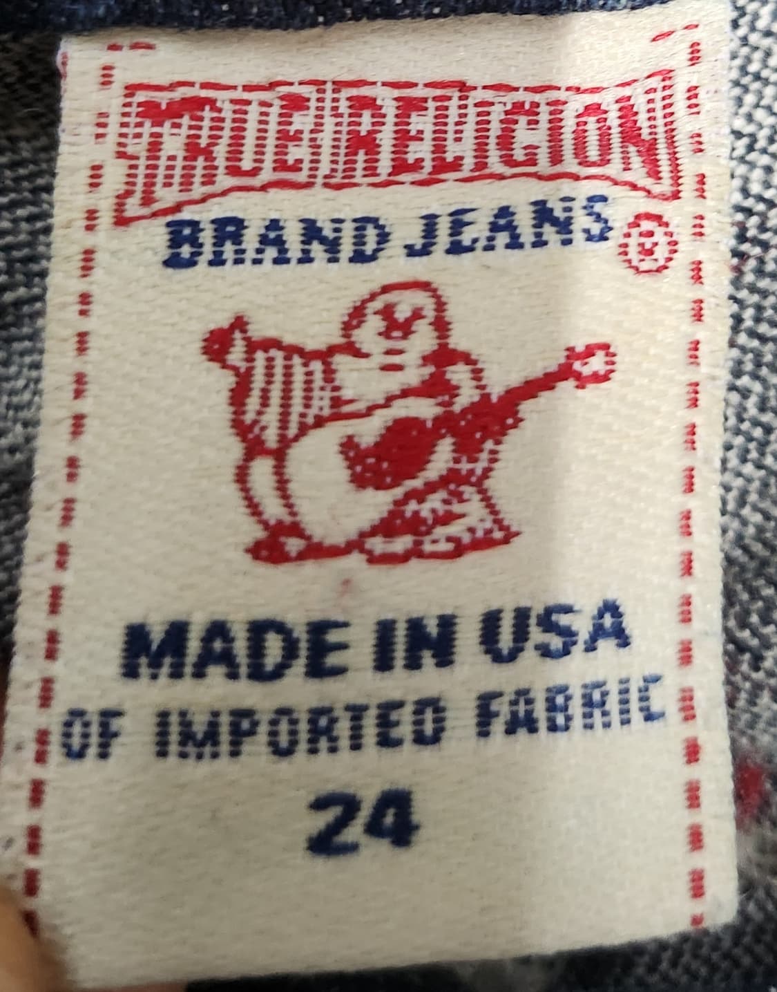 트루릴리젼 부츠컷 진청 데님팬츠 24 (25-27) 상품이미지3