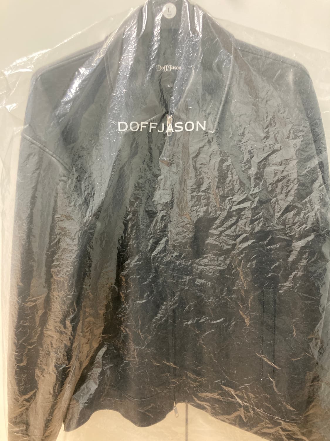 오버핏 비건레더 싱글 자켓 상품이미지5