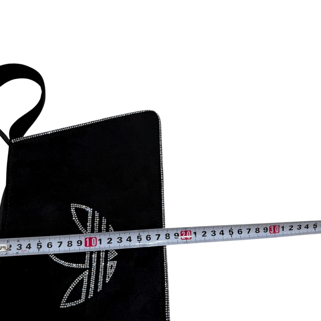 아디다스 라인스톤 페이크 스웨이드 숄더백 가방 블랙 상품이미지8