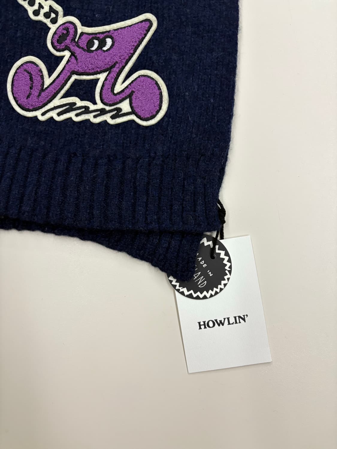 하울린 머플러 네이비 상품이미지3