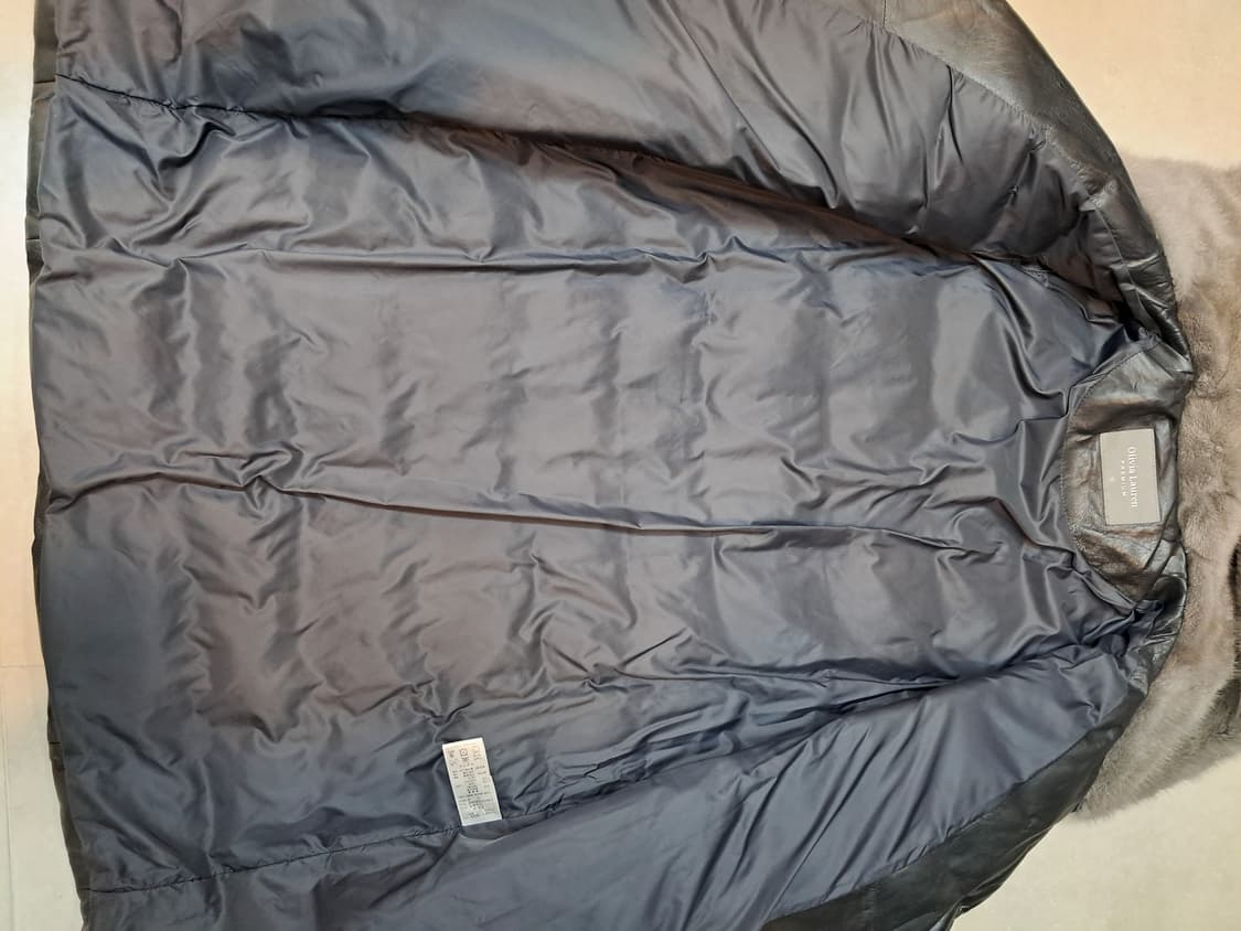 올리비아 로렌 가죽 패딩 코트 95 상품이미지3