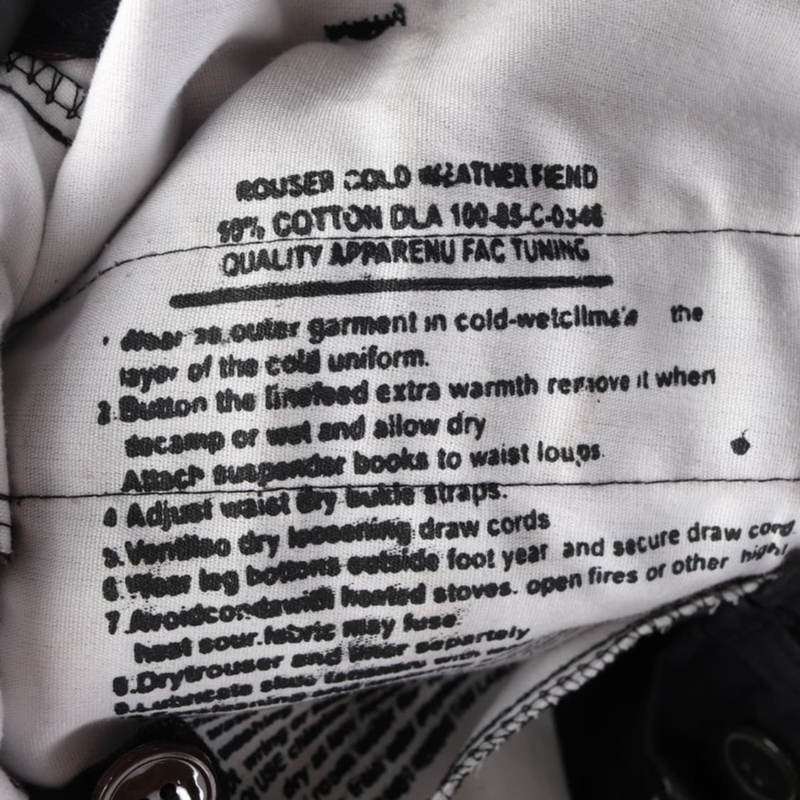 빈티지 밀리터리 카고 팬츠 S 상품이미지7