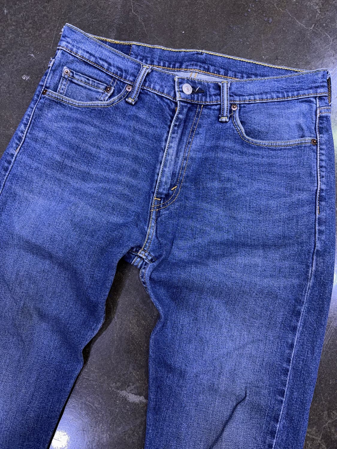 리바이스 513 슬림 스트레이트핏 중청 워싱 데님팬츠 32 상품이미지3