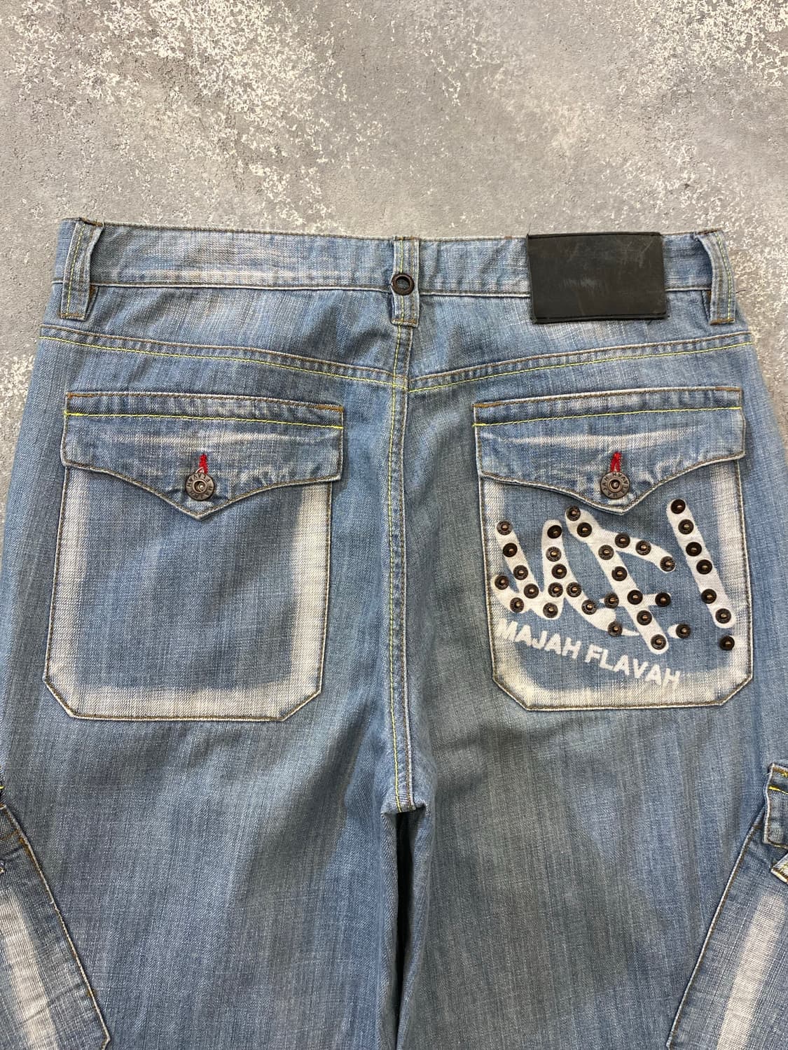[31] Majah Flavah 마자플라바 데님 카고 와이드 팬츠 상품이미지7