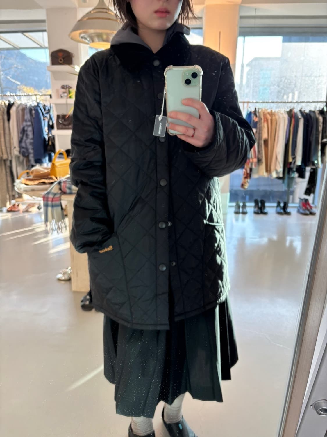 Vintage Barbour Quilting Jacket 상품이미지1