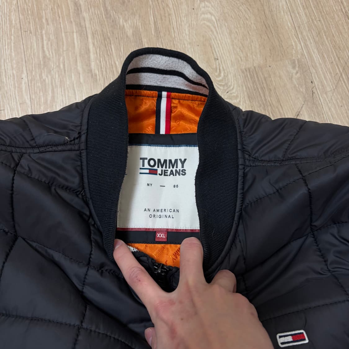 타미힐피거 남성 미니로고 퀼팅 경량패딩 XXL/110  상품이미지5