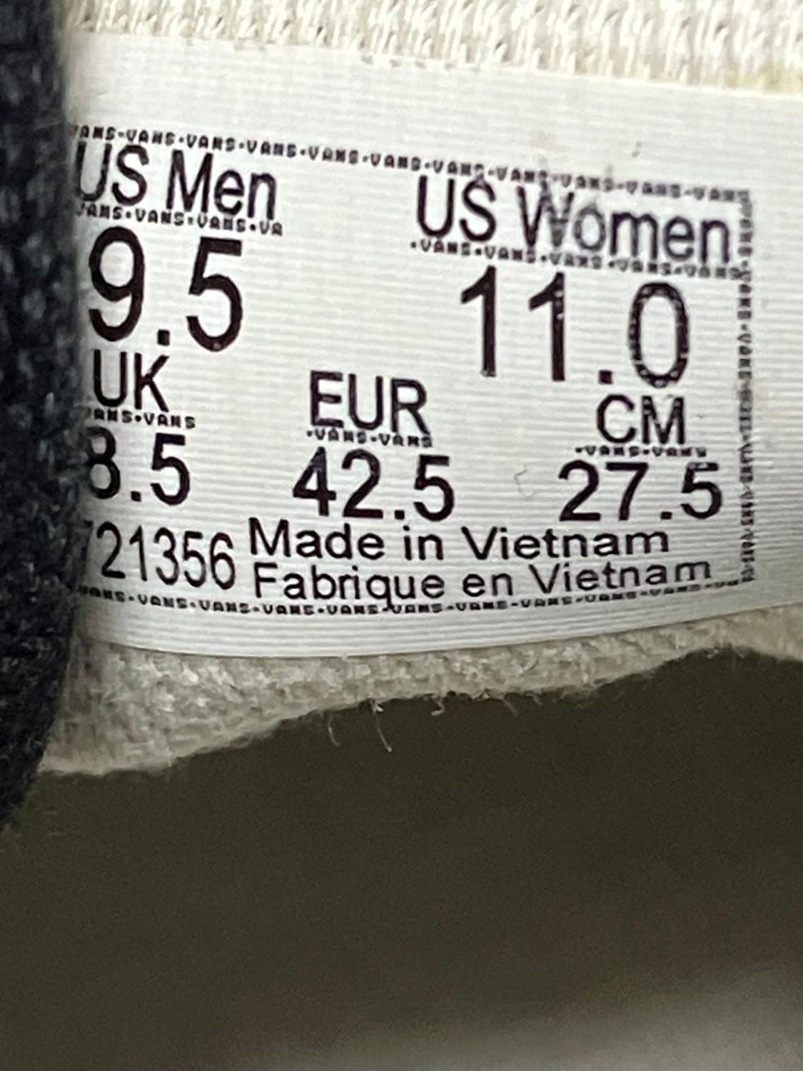 [275mm] 반스 볼트 어센틱 블랙 Vans 상품이미지9