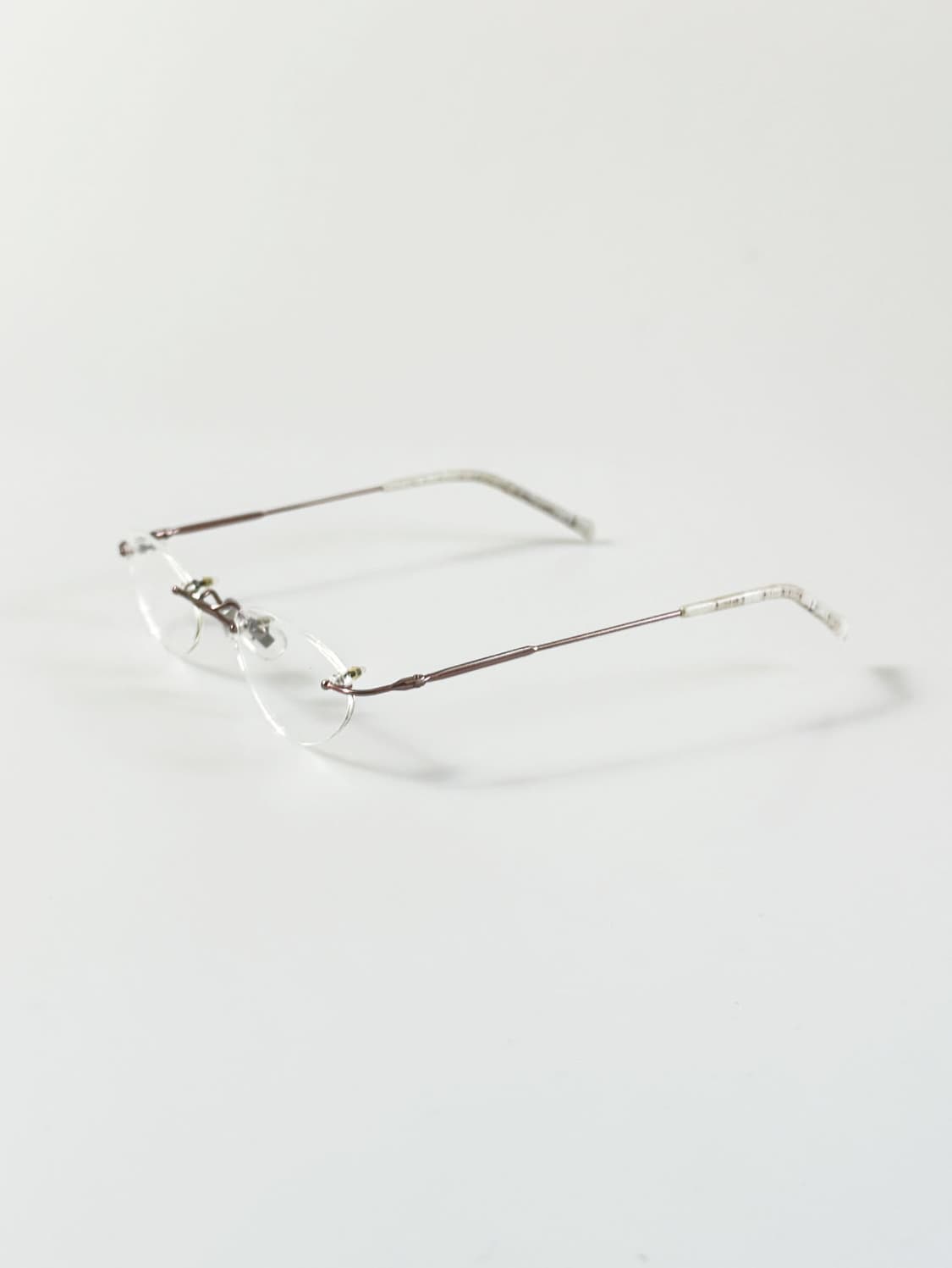 90s ALOOK 무테 오벌 프레임 빈티지 안경 상품이미지3