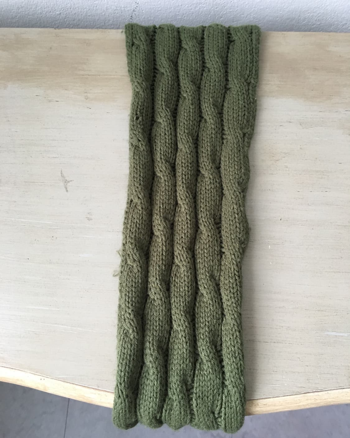  cable pattern knit muffler 상품이미지2