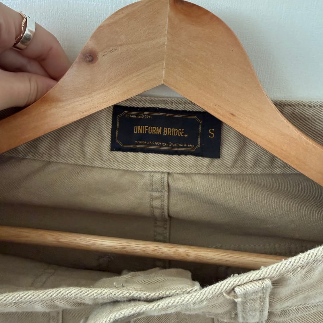 유니폼브릿지 베이지 면팬츠S 상품이미지5