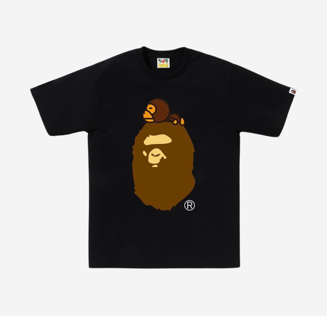 [미개봉 새상품]베이프 BAPE 티셔츠 블랙 L 상품이미지1