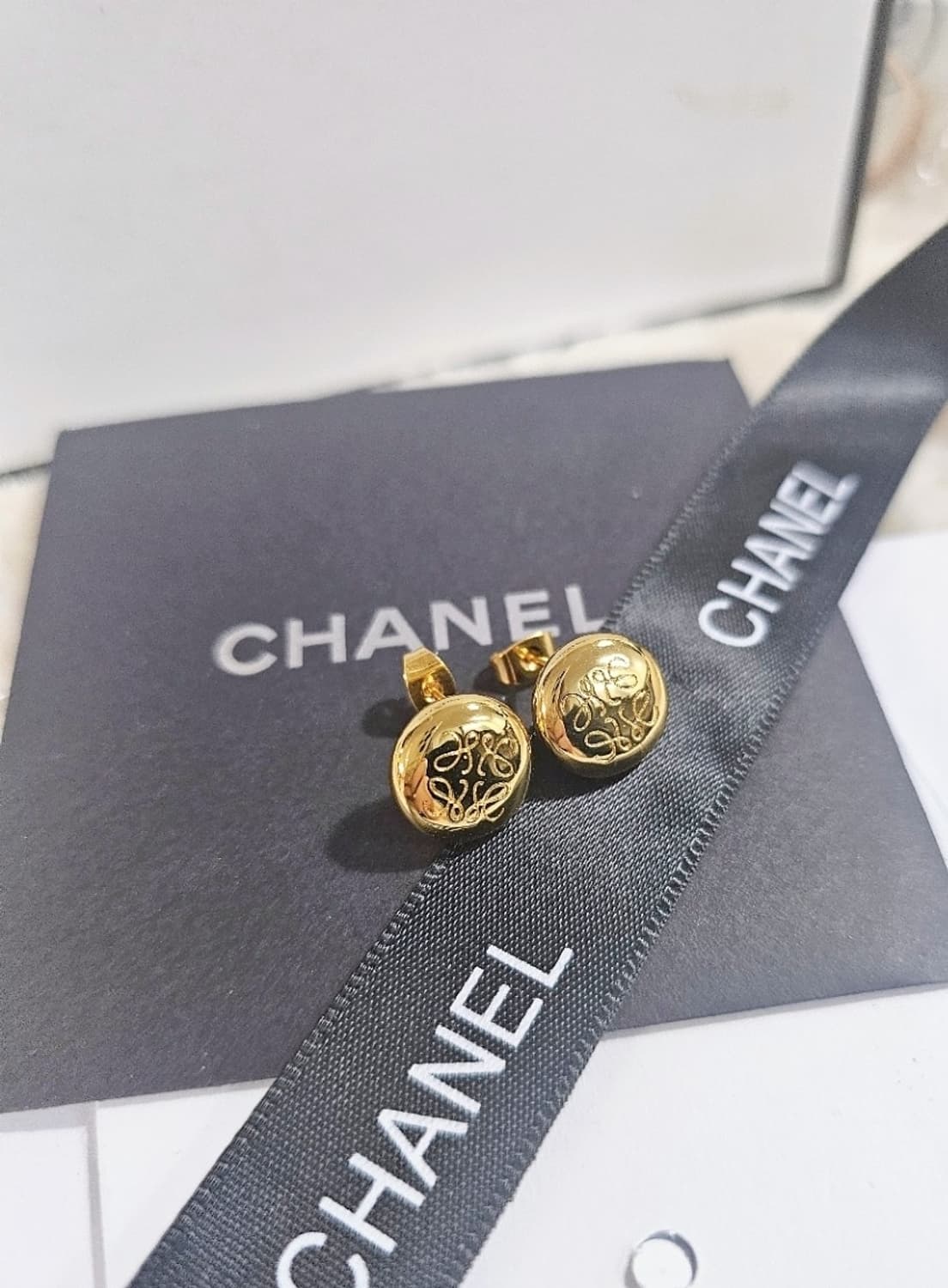 빈티지 로에베 골드 업사이클링 귀걸이 상품이미지2