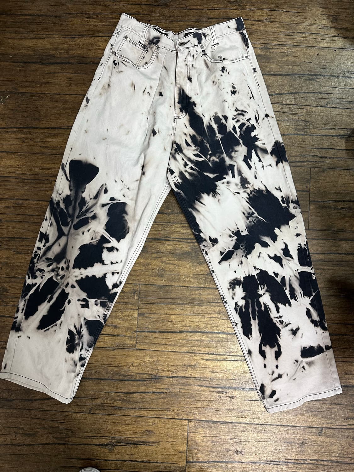 캘빈클라인 워싱 데님 와이드 와일드 패션팬츠 30사이즈 상품이미지1