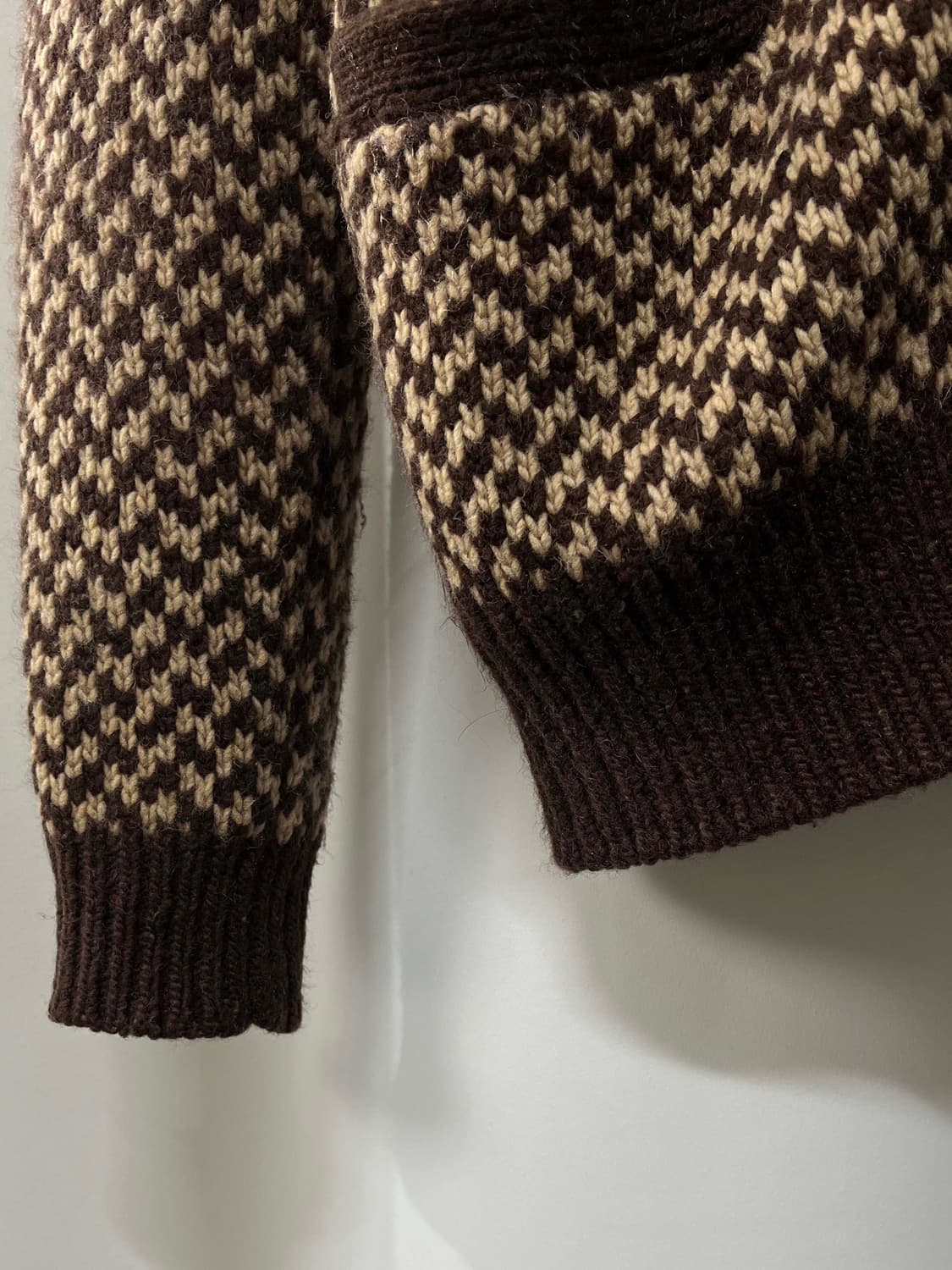 폴로 랄프로렌 버드아이 도네갈 캐시미어 울 셔들 니트 자켓 상품이미지6