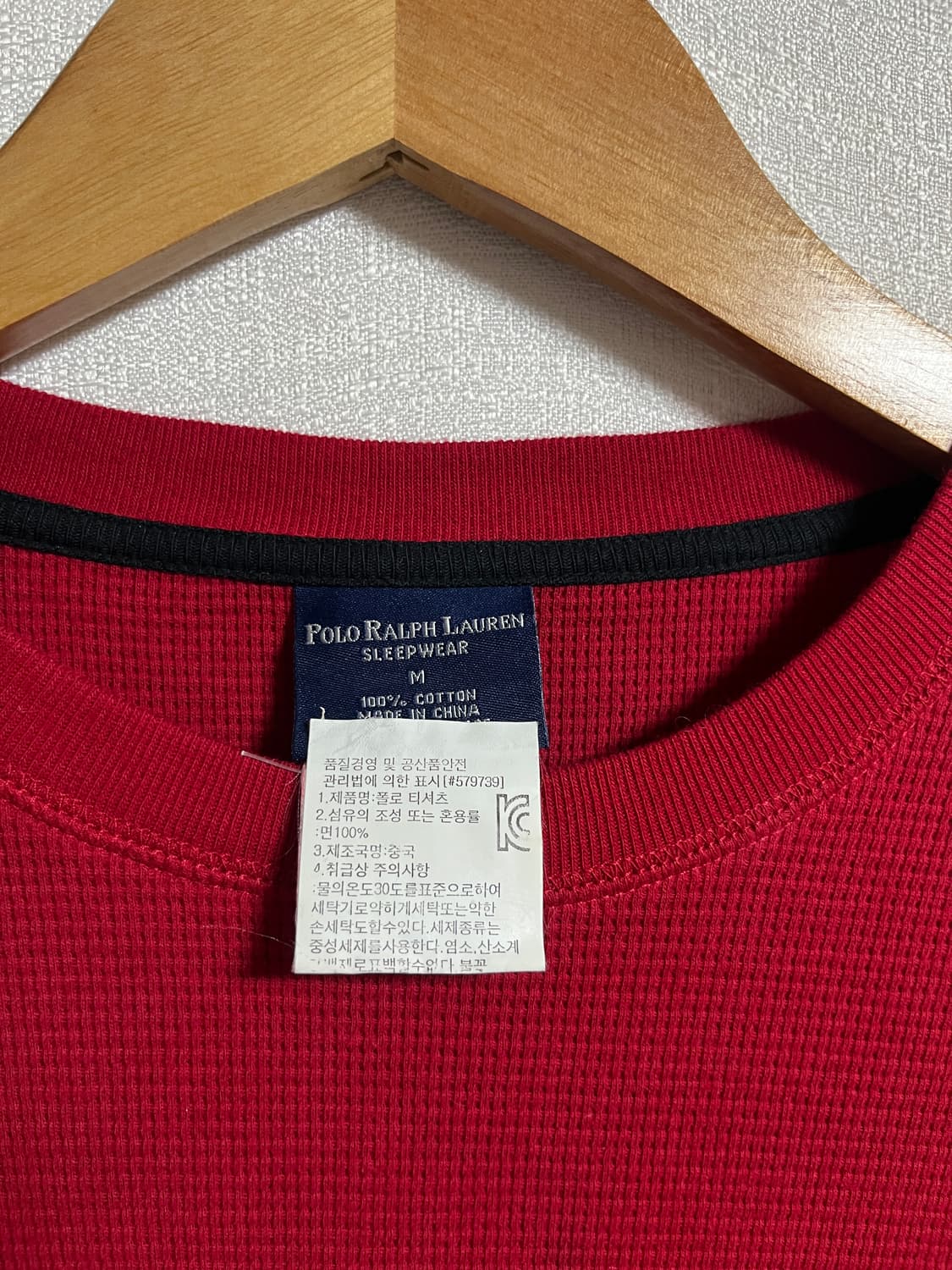 공용 폴로 랄프로렌 와플 맨투맨 티셔츠 M 상품이미지5