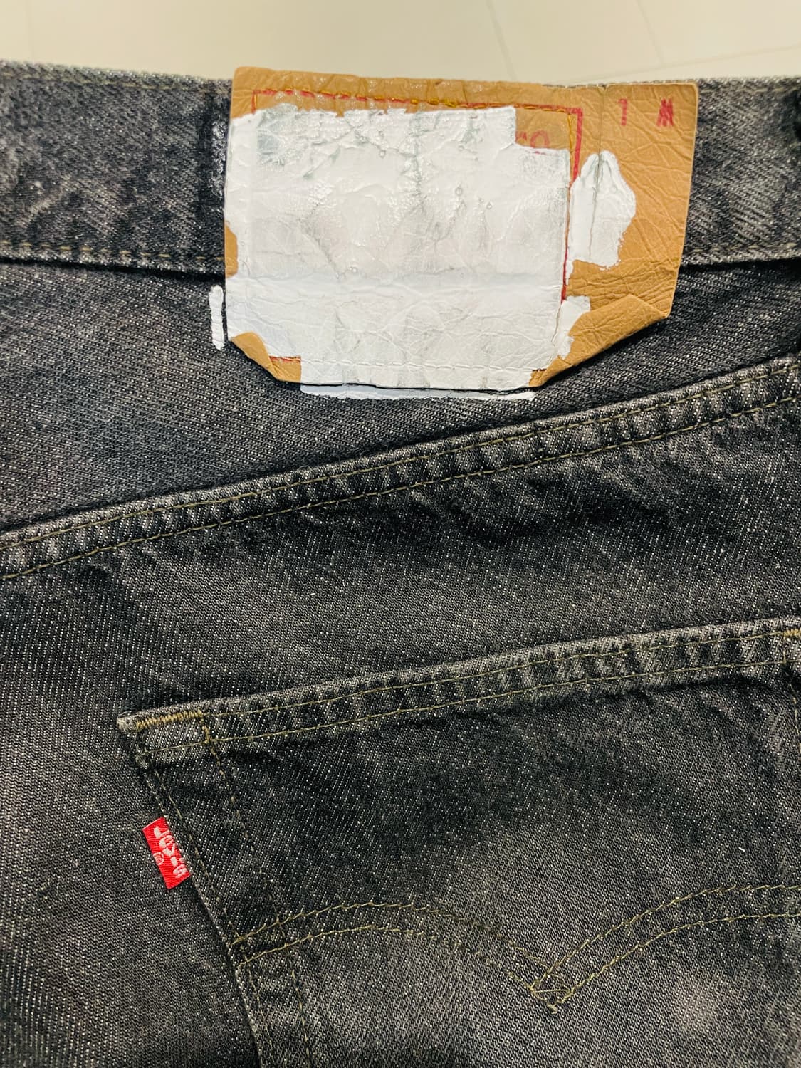 OLDPARK BANDANA TAIL JEANS BLACK 상품이미지4