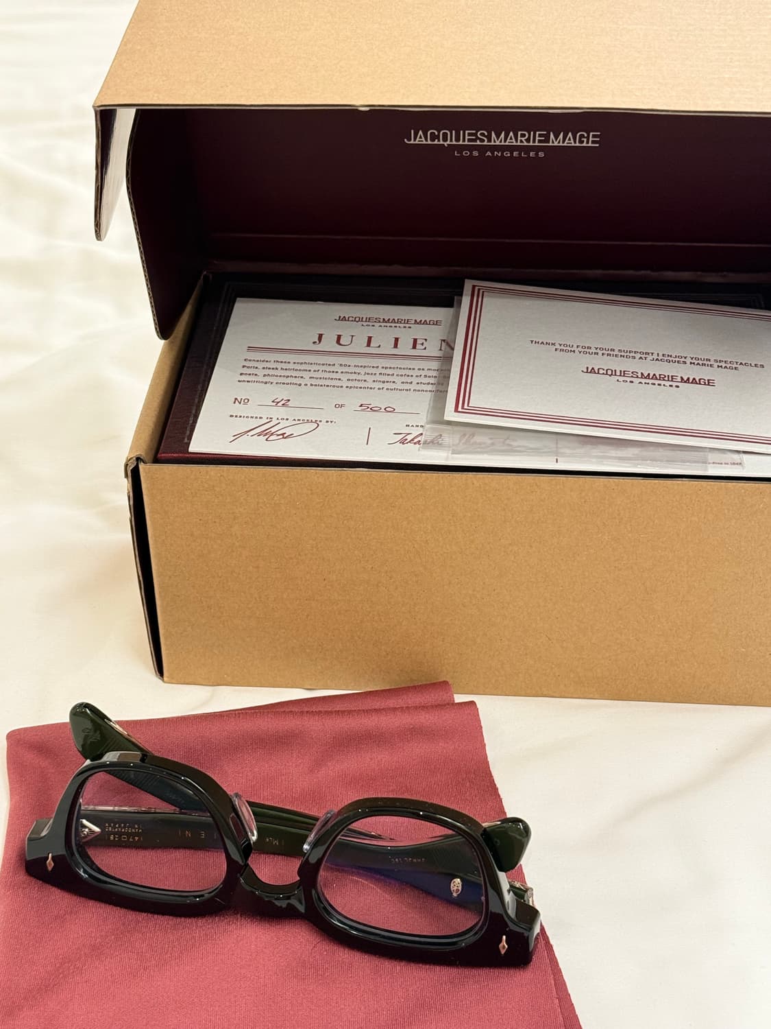 자크마리마지 안경 줄리엔 블랙 새제품급 판매 상품이미지1