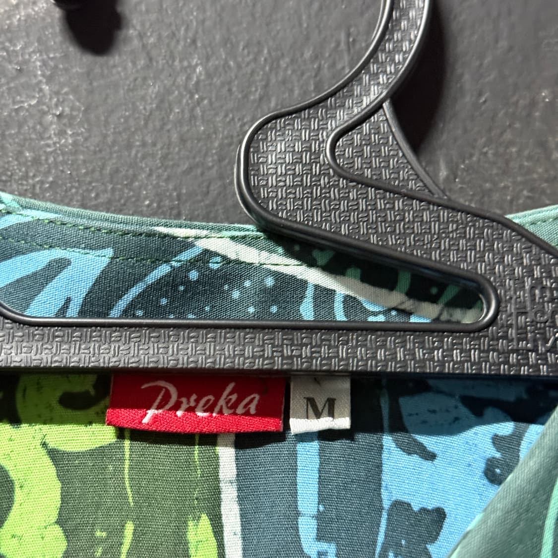 VTG 빈티지 블루그린 패턴 언발 긴팔 셔츠 상품이미지5