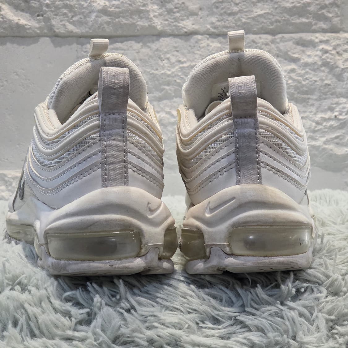 2w-27:나이키 에어맥스 97 트리플 화이트230 상품이미지3