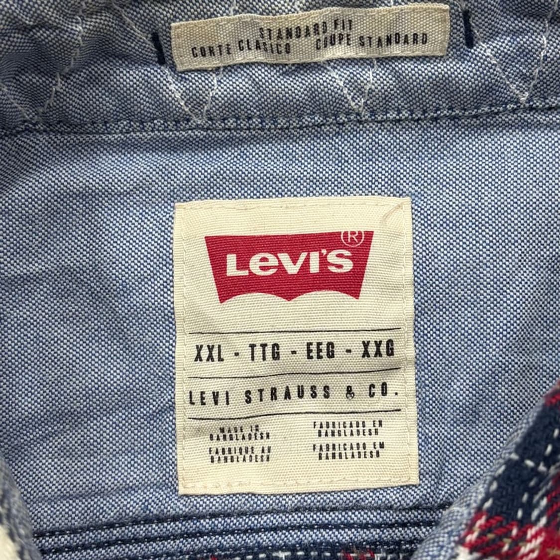 리바이스 체크 셔츠 v2391 상품이미지5