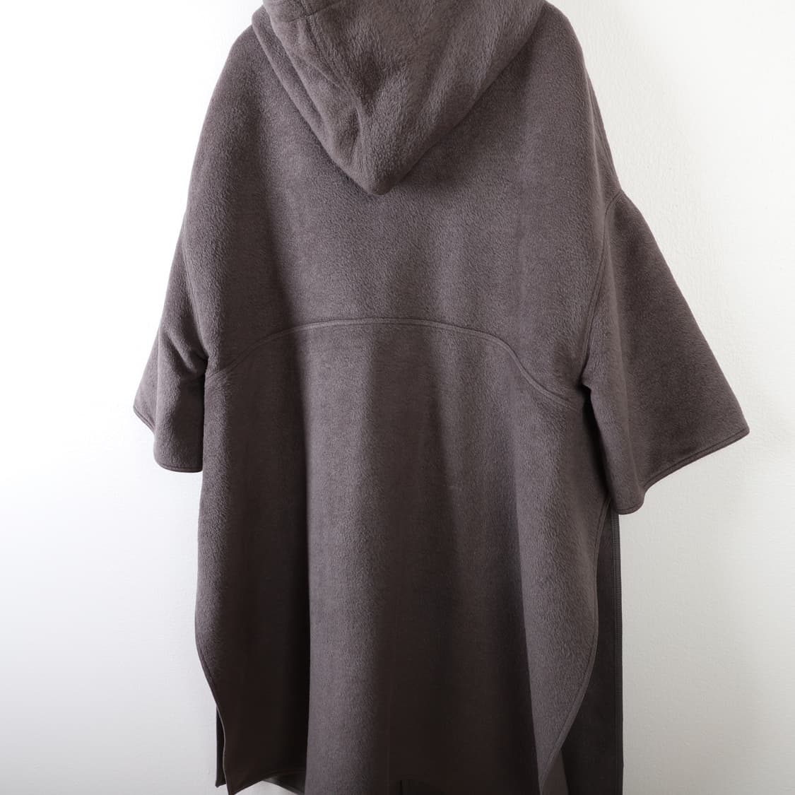 38 / Rick Owens 릭오웬스 실크 헤어 후드 코트 상품이미지5