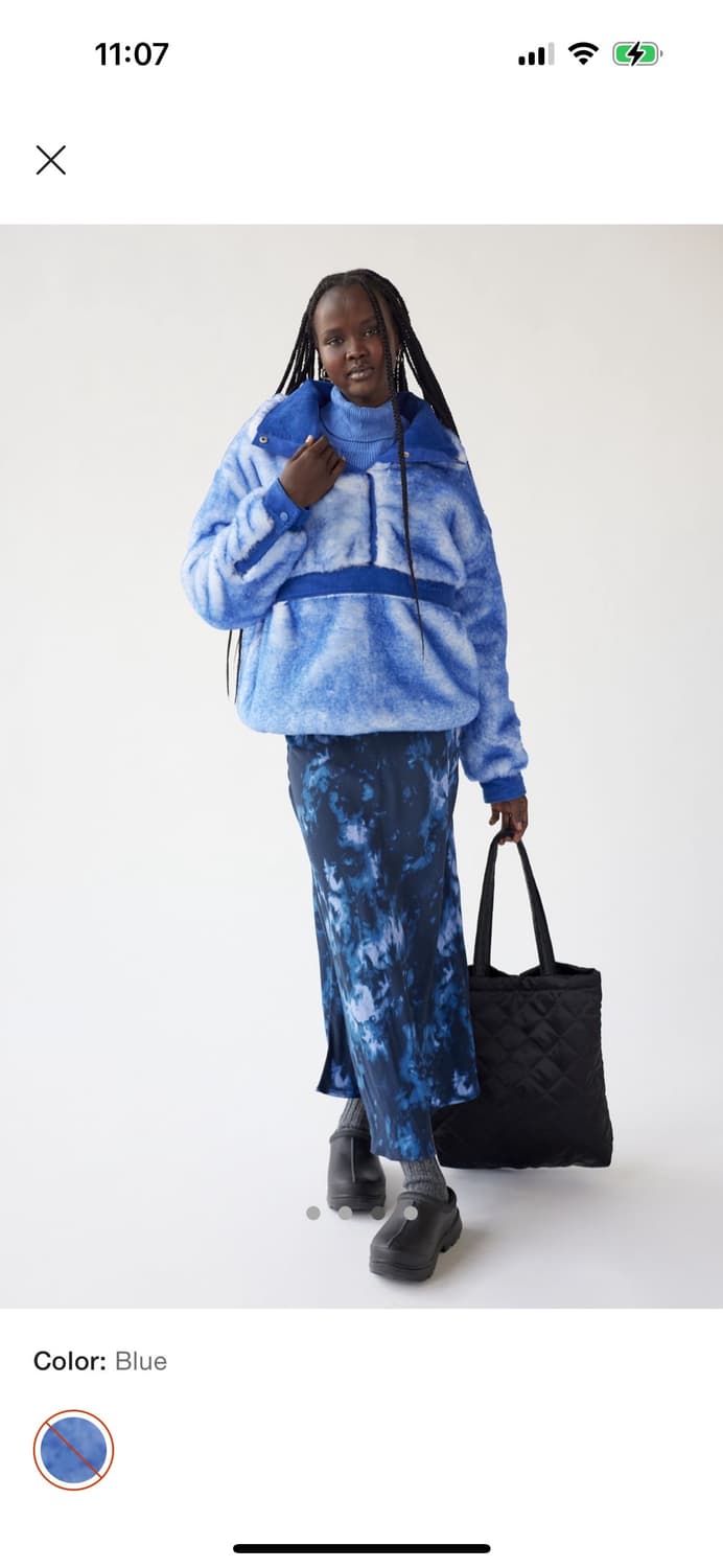 하우스오브써니 블루 퍼 아노락 점퍼 상품이미지9