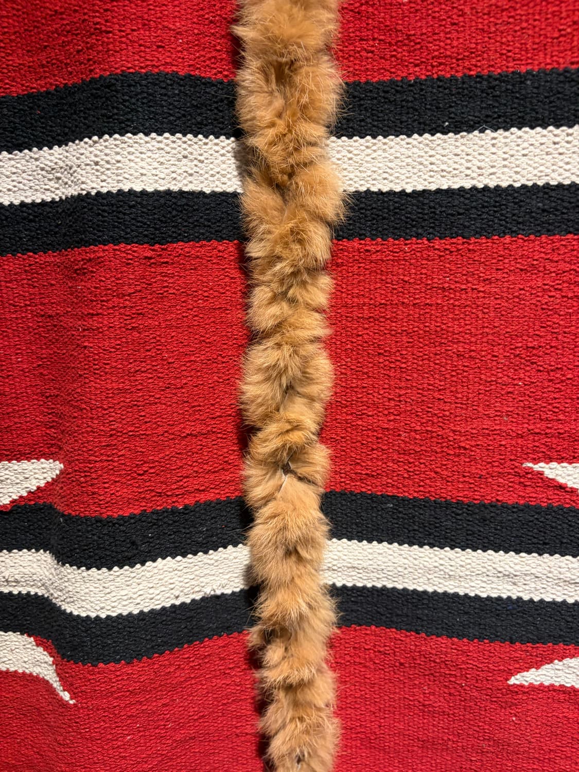 Woman ethnic y2k fur belt / 여자 에스닉 퍼 벨트 상품이미지3