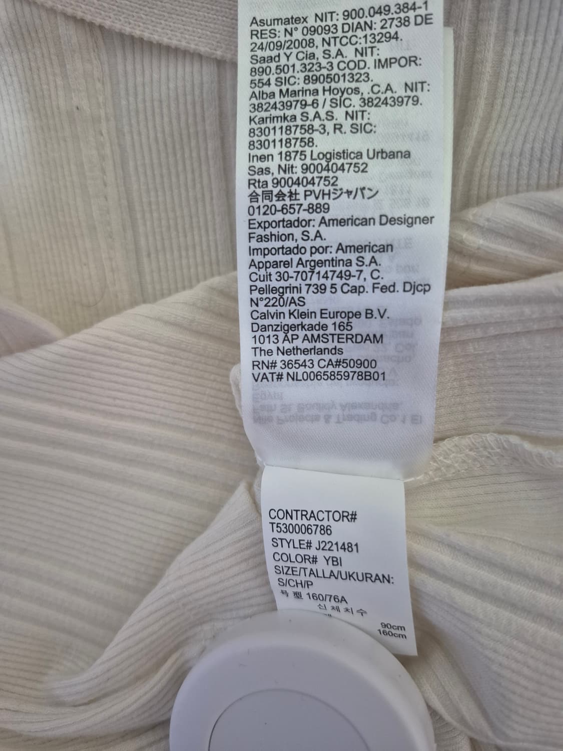 캘빈클라인진 크롭 카라티 상품이미지4