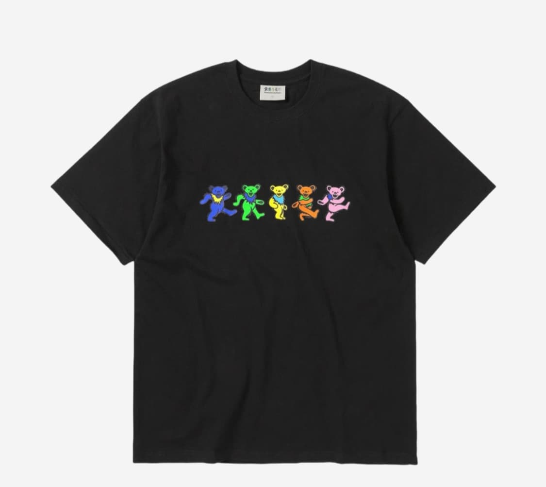 (새상품) 디스이즈네버댓 그레이트풀 댄싱베어 티셔츠 블랙 상품이미지1