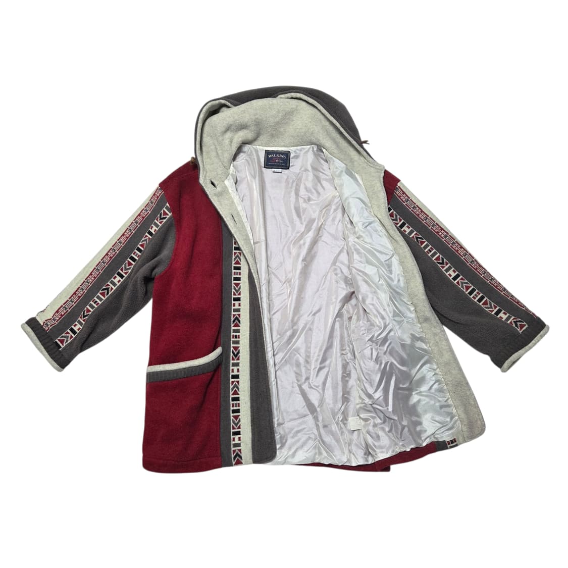 Walking by Silvy 빈티지 울+알파카 에스닉 후드 자켓  상품이미지2