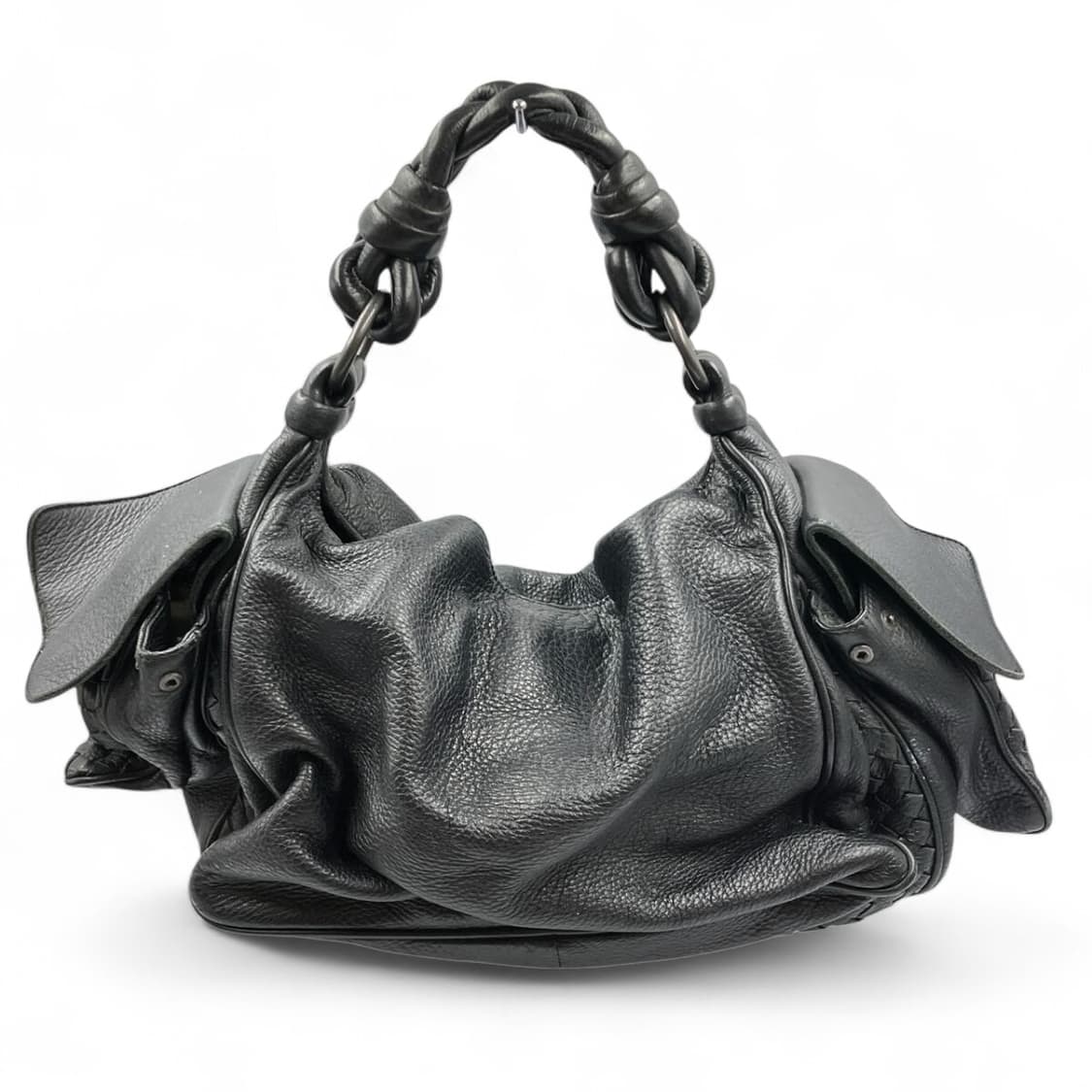 보테가베네타 인트레치아토 가죽 원숄더백 상품이미지1