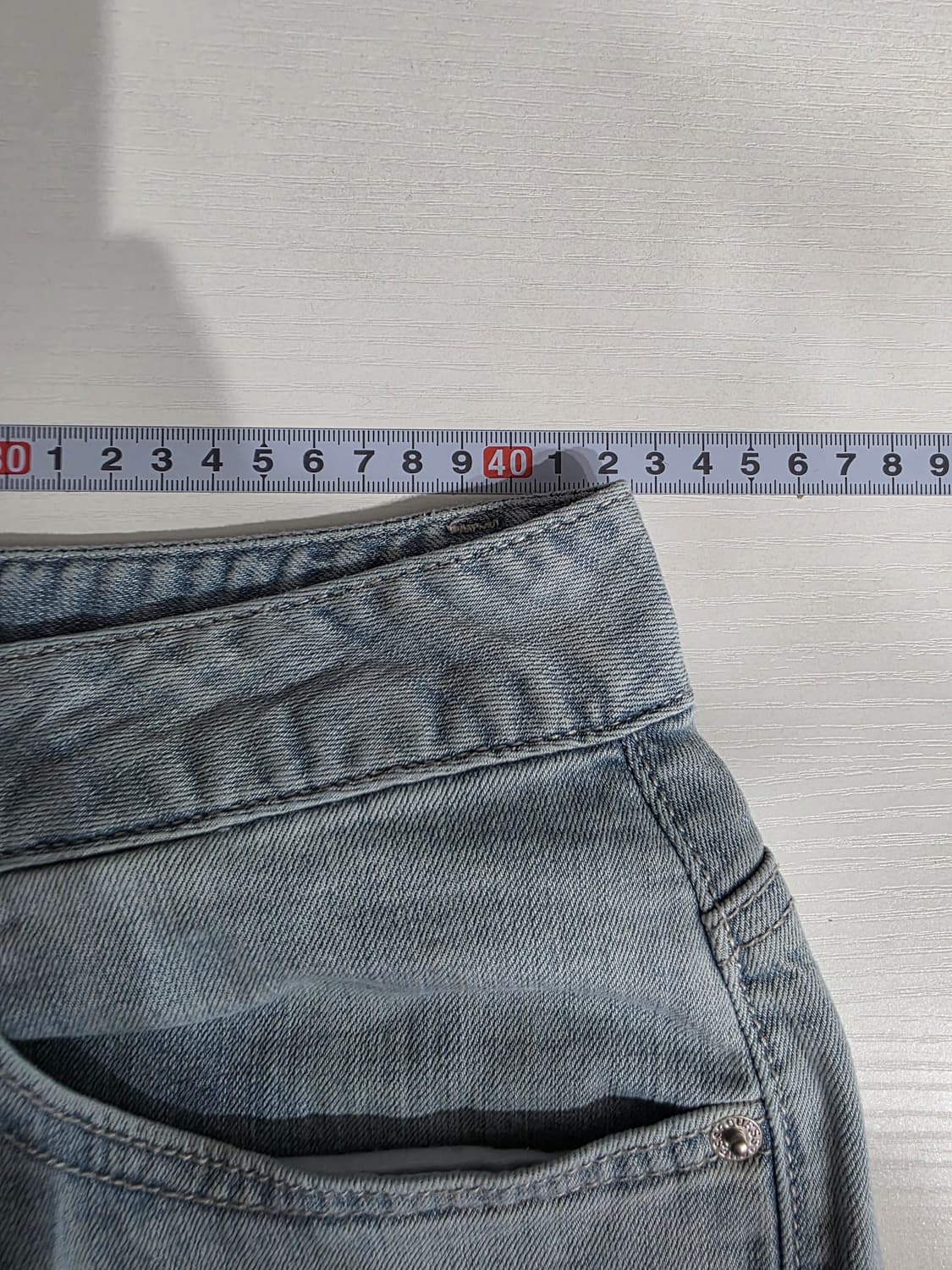 게스 라이트블루 스키니핏 청바지 31 상품이미지4