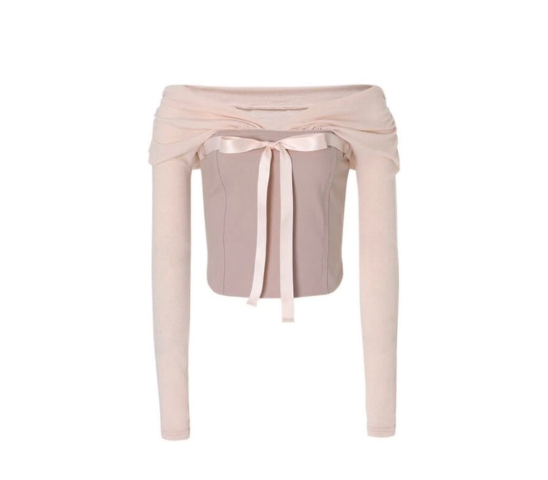 Notyourrose 낫유어로즈 미우탑 miu top pink 상품이미지2