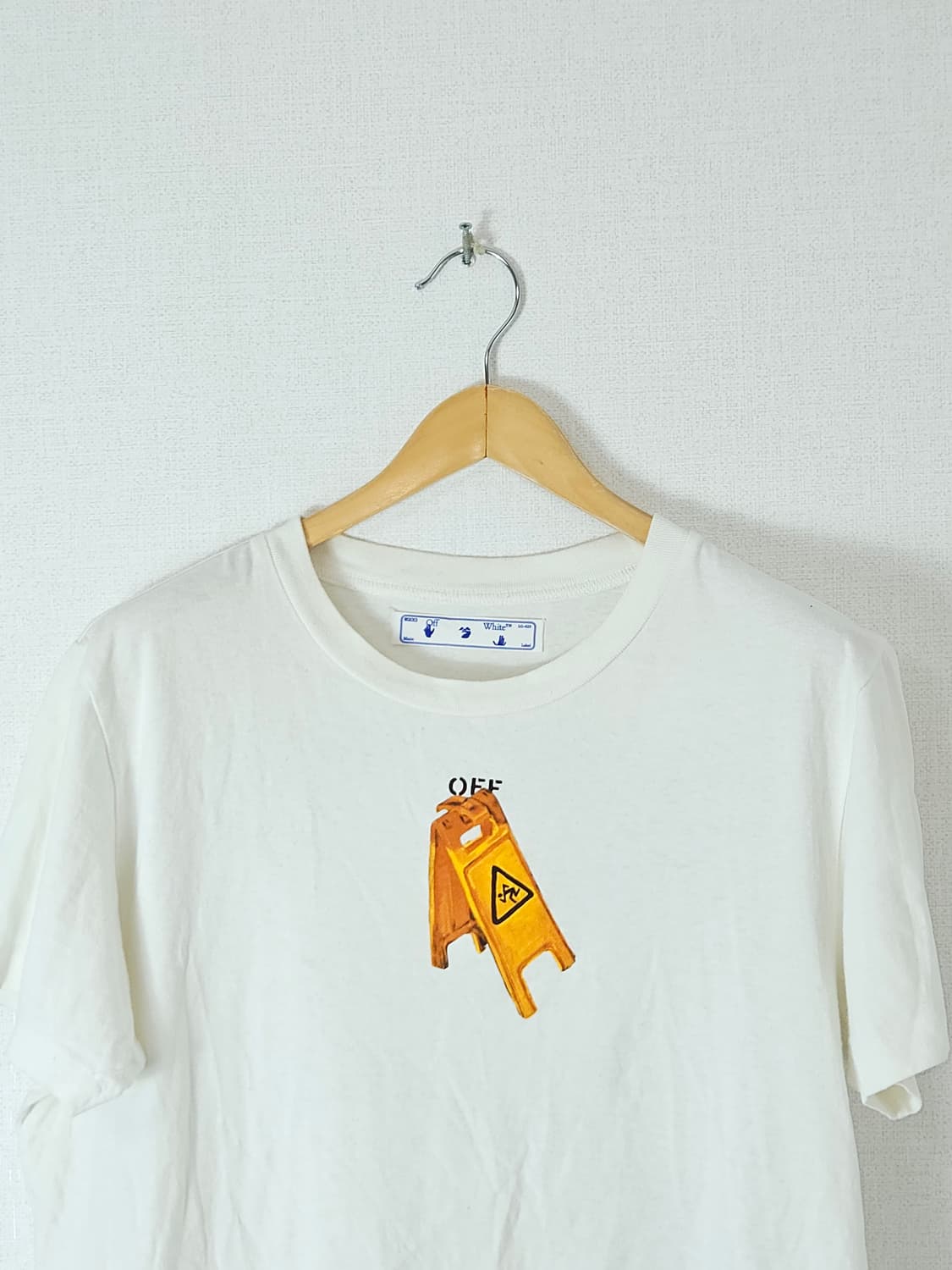 오프화이트 파스칼 스켈레톤 반팔 티셔츠 L (QR정품) 상품이미지5
