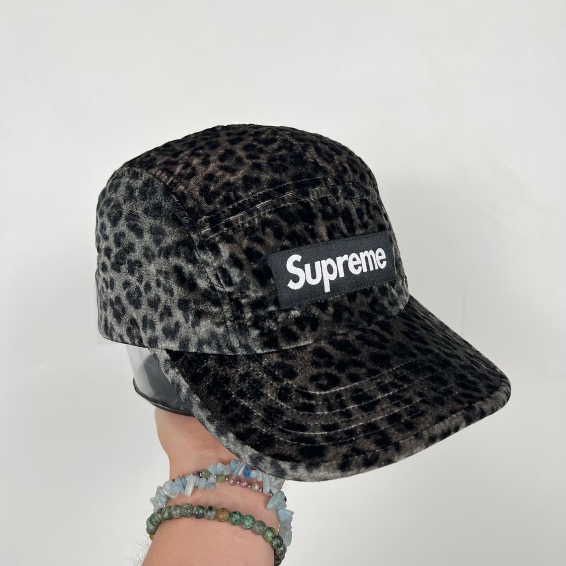 Supreme 슈프림 다크 레오파드 벨벳 캠프캡 상품이미지3
